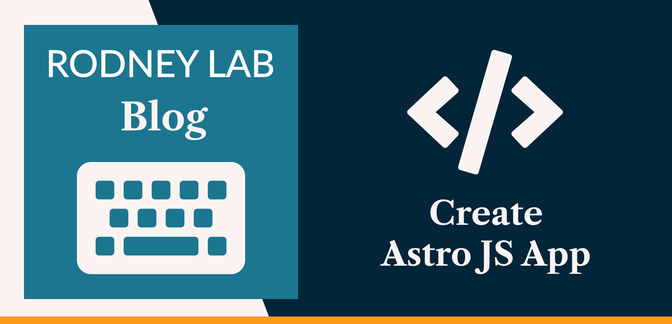 How to Create a New Astro JS App