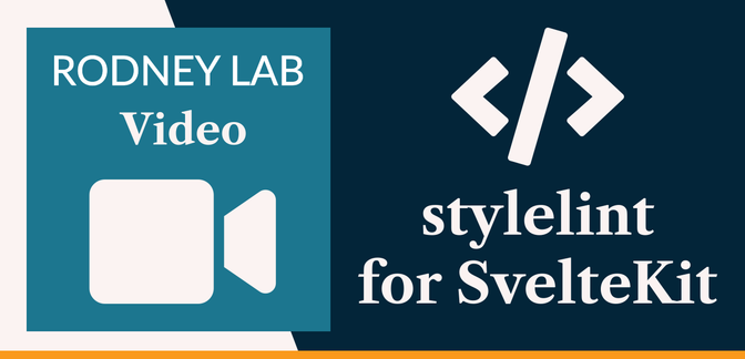 stylelint for SvelteKit